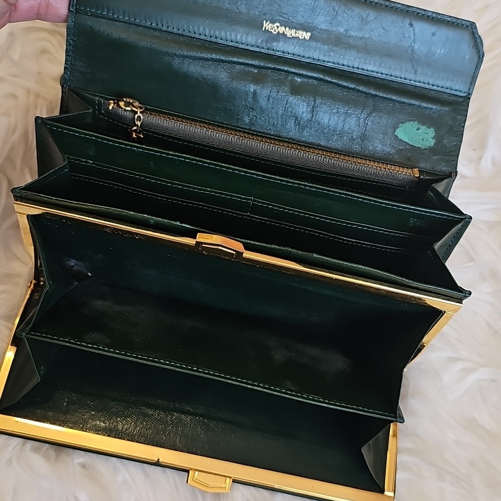 YSL Vintage Kisslock Crocodile Wallet - Picture 15 of 17